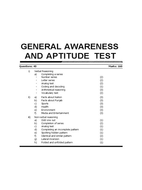 AFPSAT Reviewer General Aptitude Battery Test PDF .
